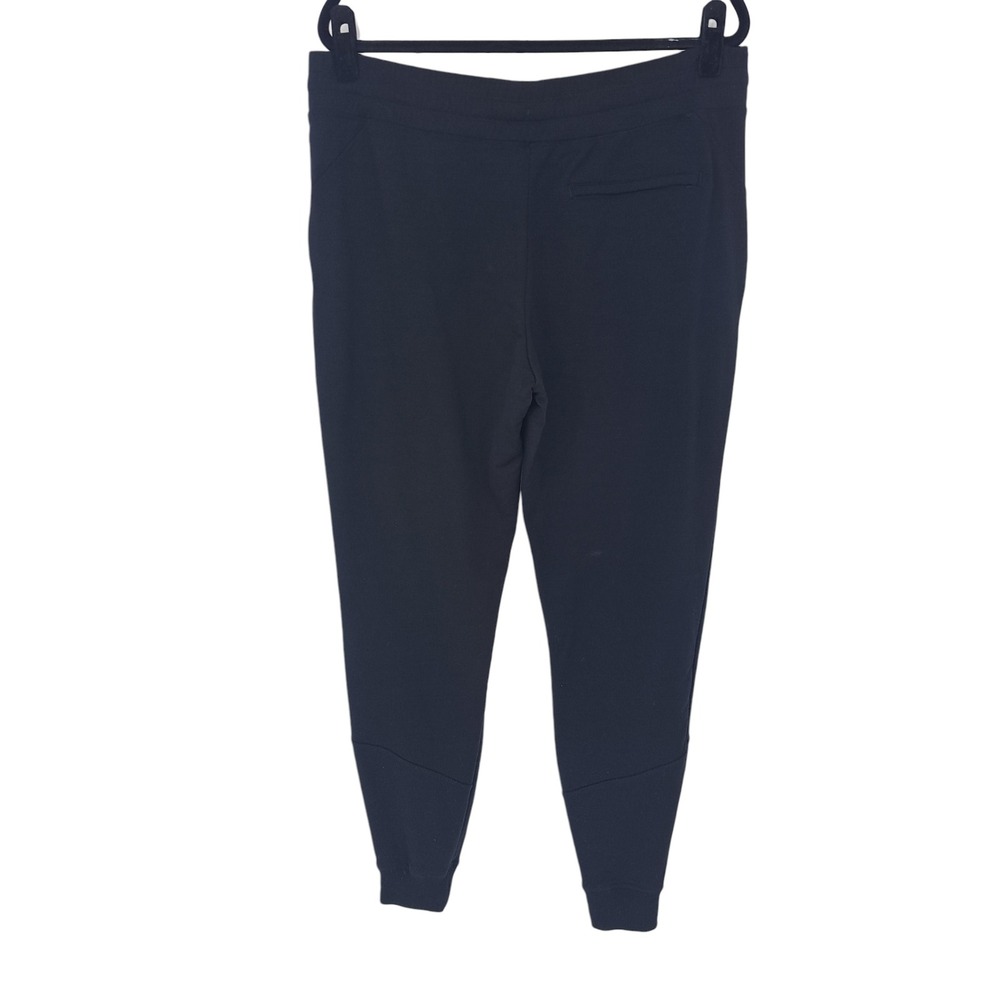 Ibex Merino Wool Joggers Black Tapered Sweatpants Women XL Drawstring Pocket - Picture 2 of 7